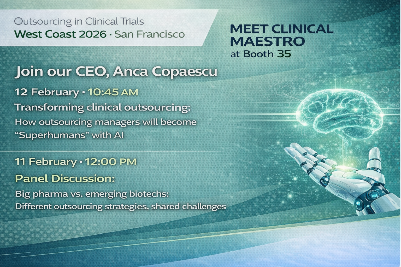 Clinical Maestro at OCT West Coast: Meet Us in San Francisco