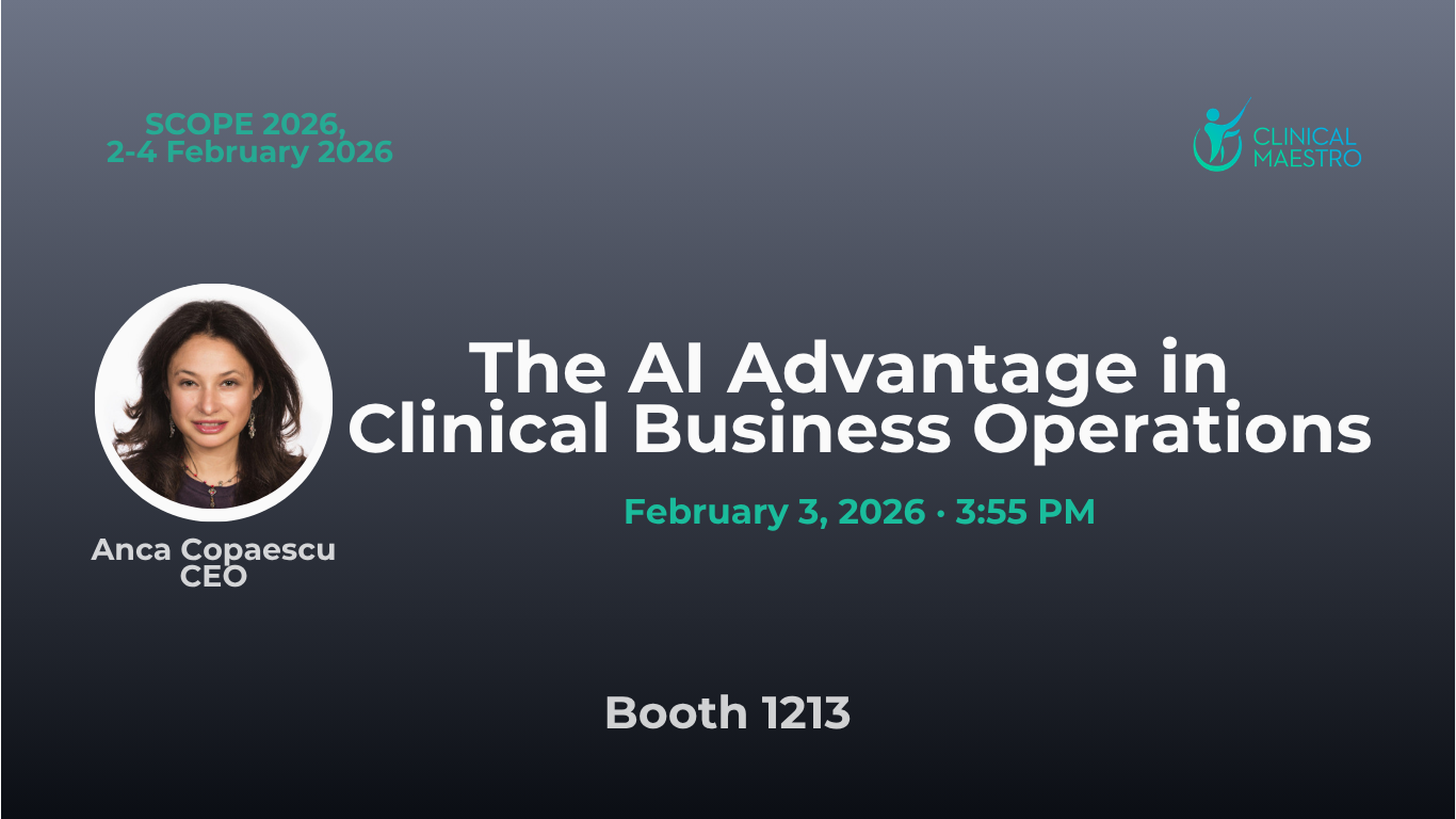 Clinical Maestro at SCOPE Summit 2026: Advancing AI in Clinical Outsourcing