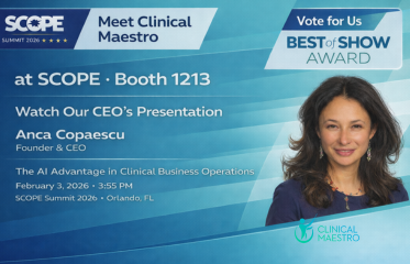 Clinical Maestro at SCOPE Summit 2026: Advancing AI in Clinical Outsourcing