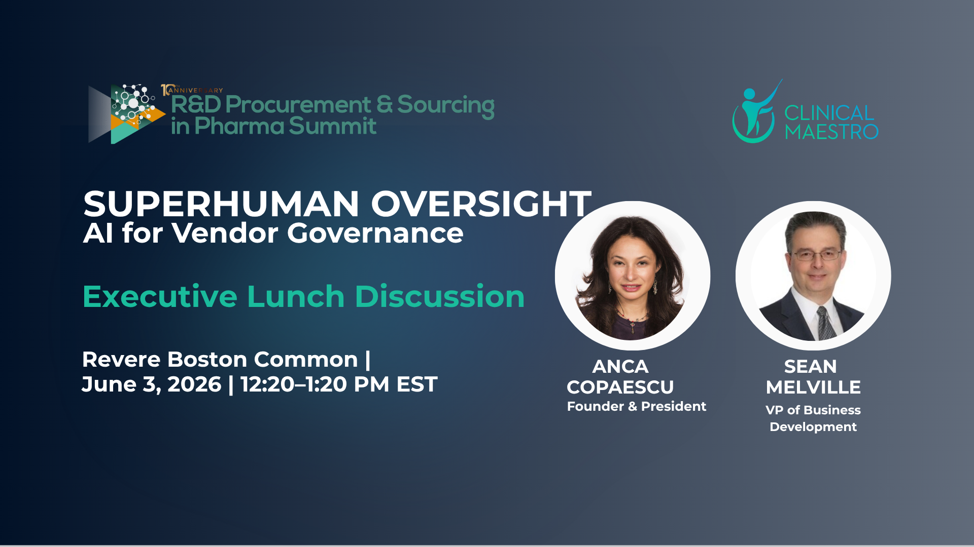 AI Vendor Oversight and ICH E6(R3): Clinical Maestro at the R&D Procurement & Sourcing in Pharma Summit